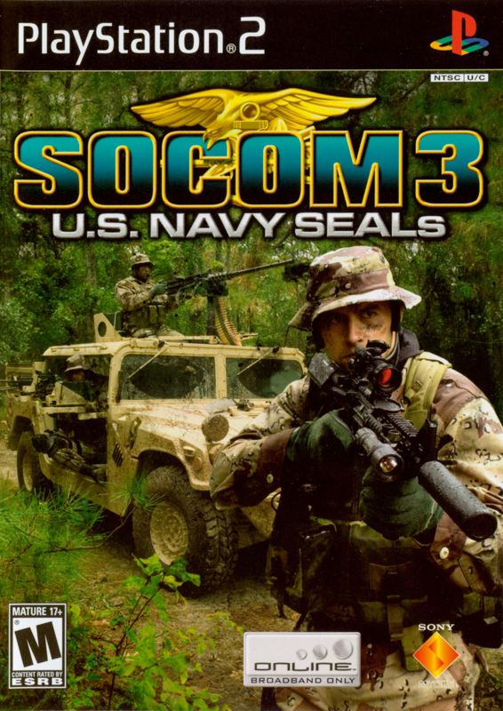 SOCOM 3 US Navy Seals box art for Playstation 2